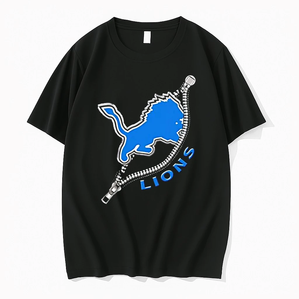 Zipper X Detroit Lions Football Logo Shirts