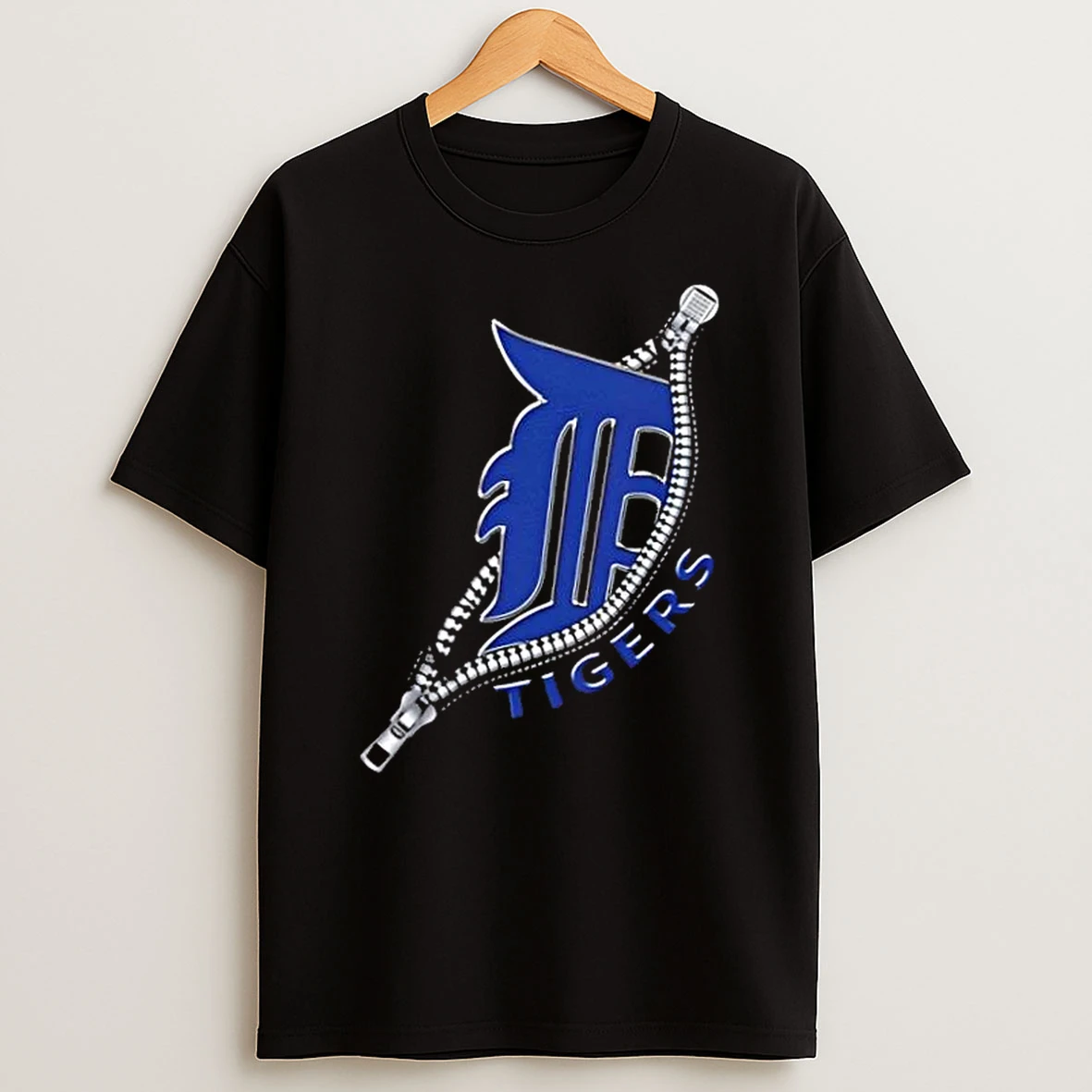 Zipper X Detroit Tigers Baseball Logo Shirts