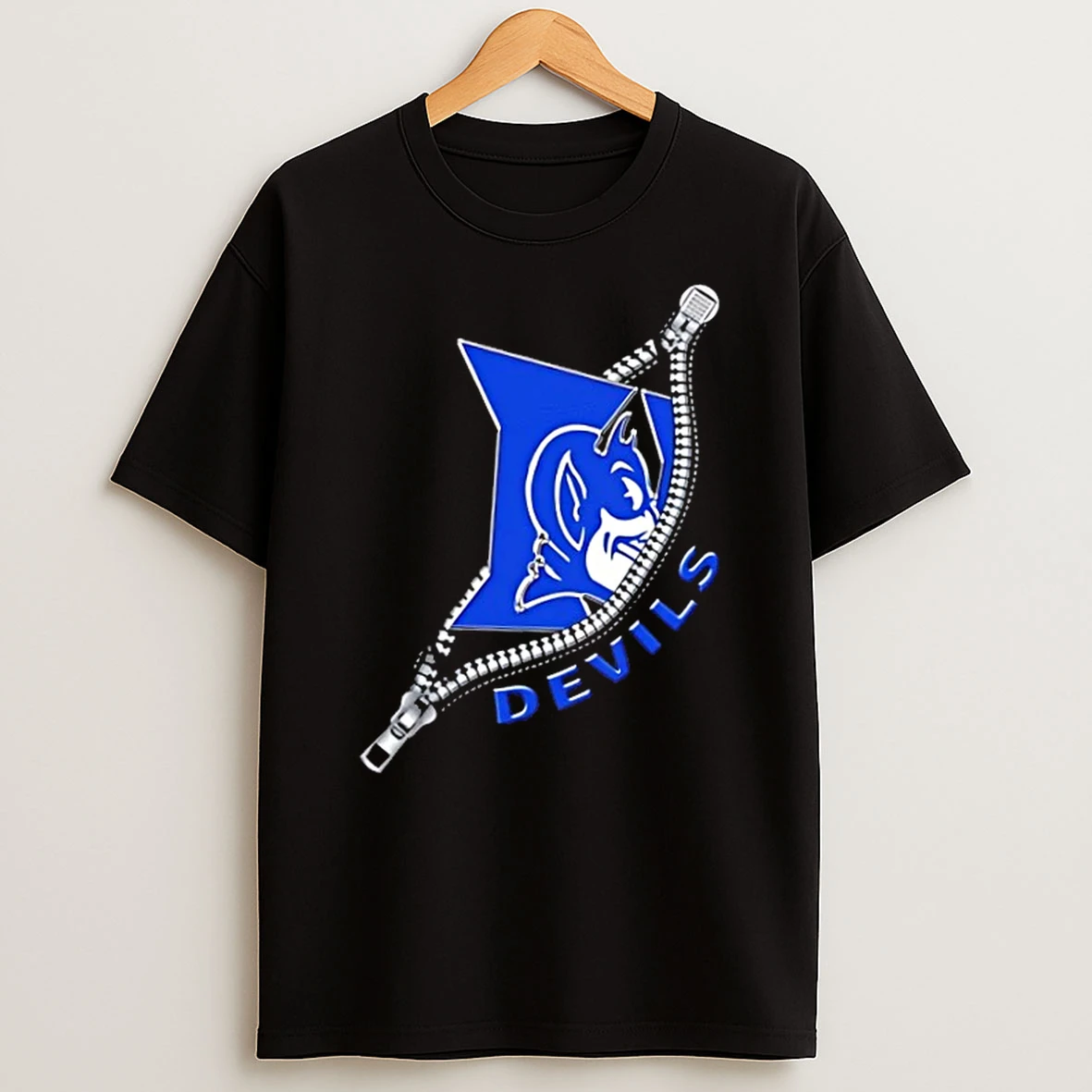 Zipper X Duke Blue Devils Football Logo Shirts