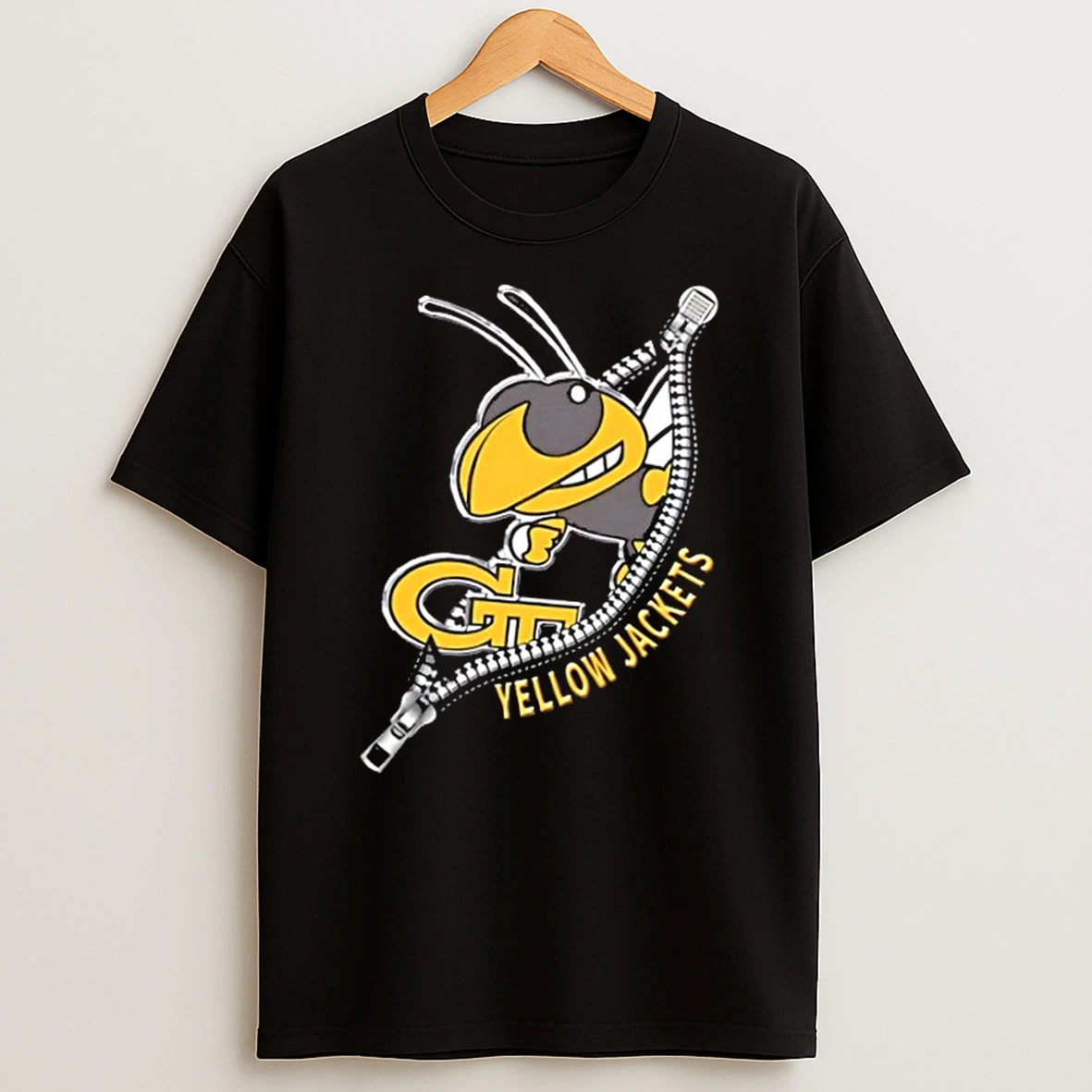 Zipper X Georgia Tech Yellow Jackets Football Logo Shirts