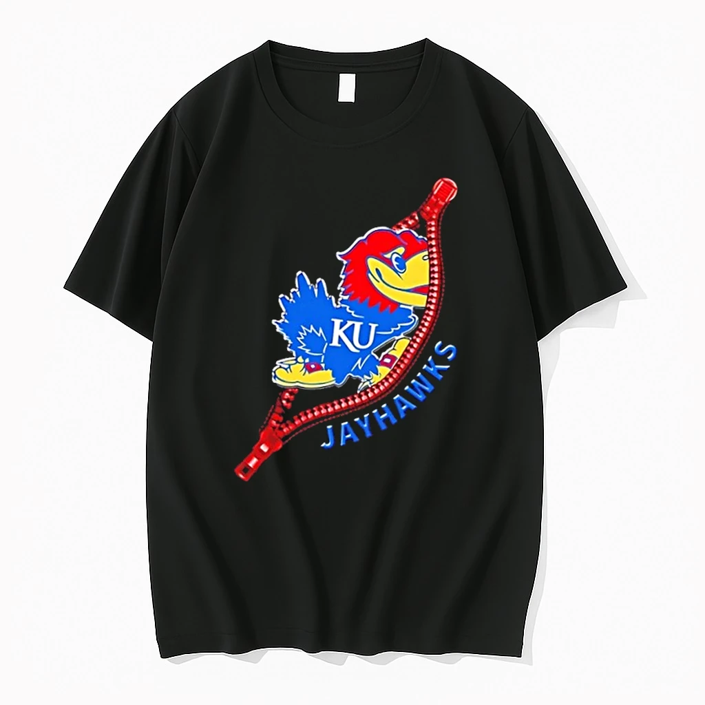 Zipper X Kansas Jayhawks Football Logo Shirts