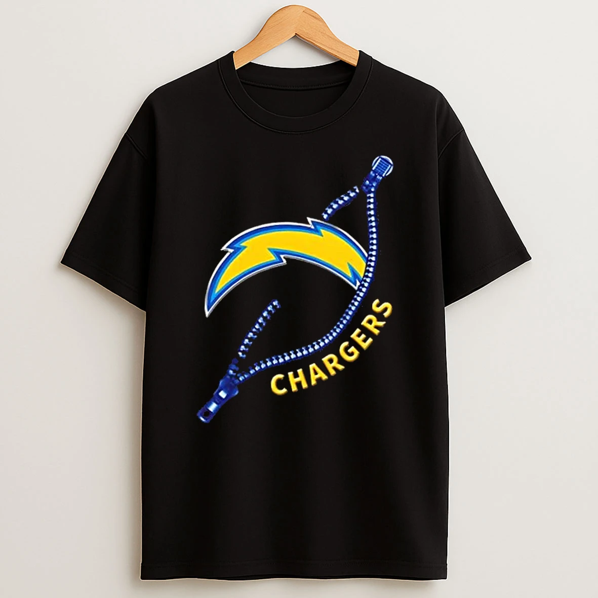 Zipper X Los Angeles Chargers Football Logo Shirts