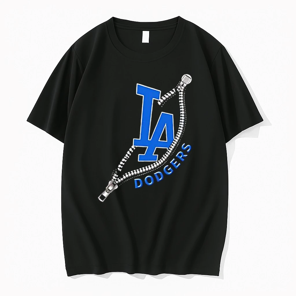 Zipper X Los Angeles Dodgers Baseball Logo Shirts