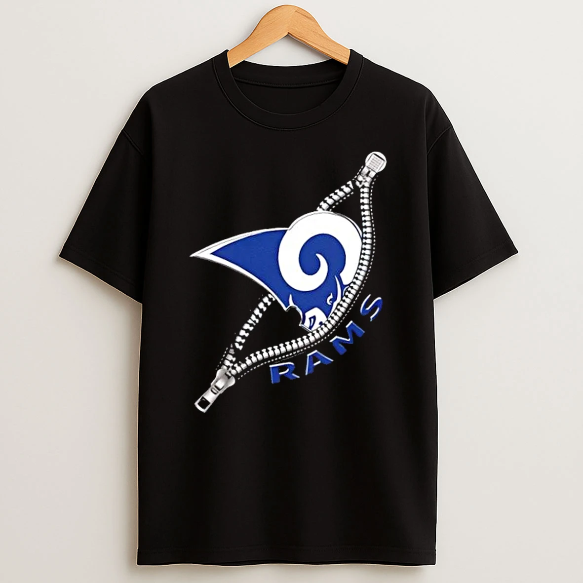 Zipper X Los Angeles Rams Football Logo Shirts