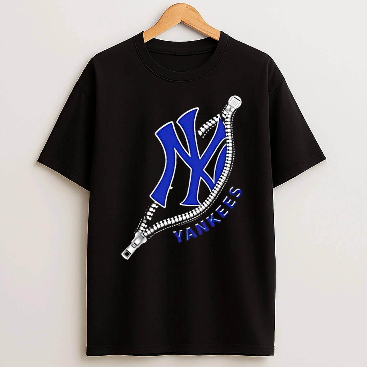 Zipper X New York Yankees Baseball Logo Shirts