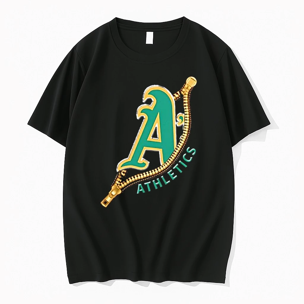 Zipper X Oakland Athletics Baseball Logo Shirts