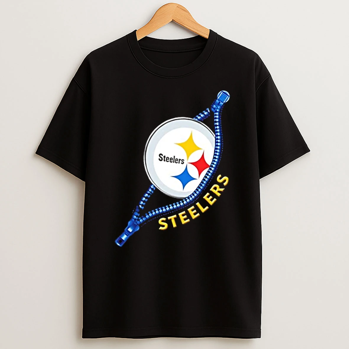 Zipper X Pittsburgh Steelers Football Logo Shirts