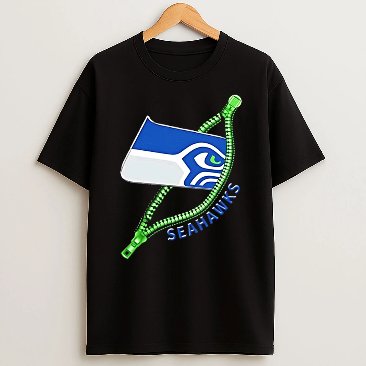 Zipper X Seattle Seahawks Football Logo Shirts