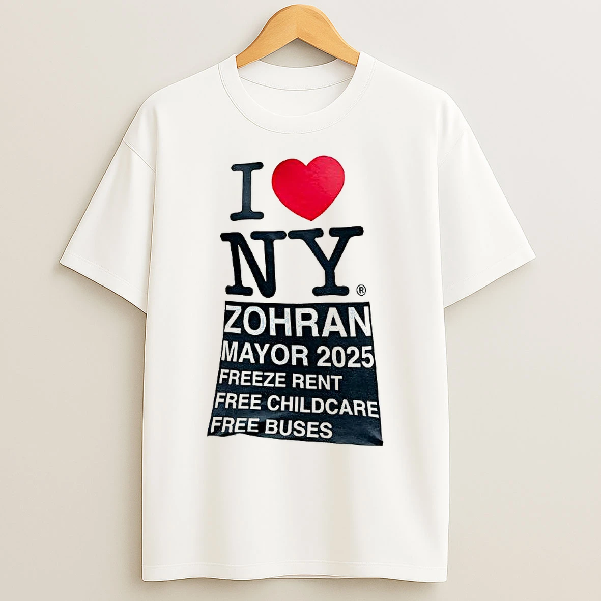 Zohran Mamdani I Love Ny Slogan T Shirts