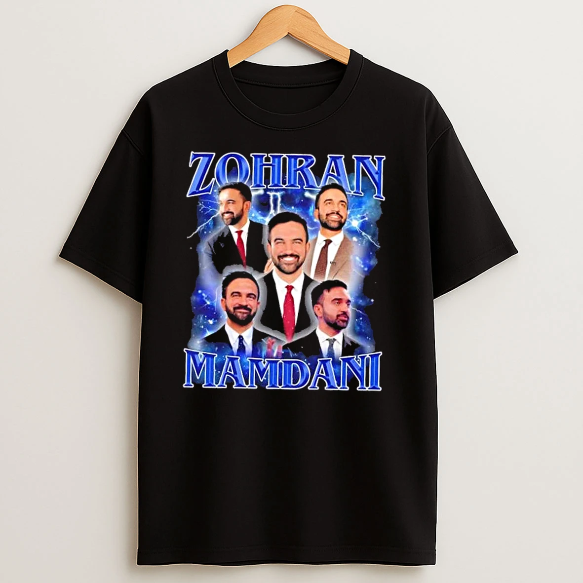 Zohran Mamdani Lightning Graphic T Shirts