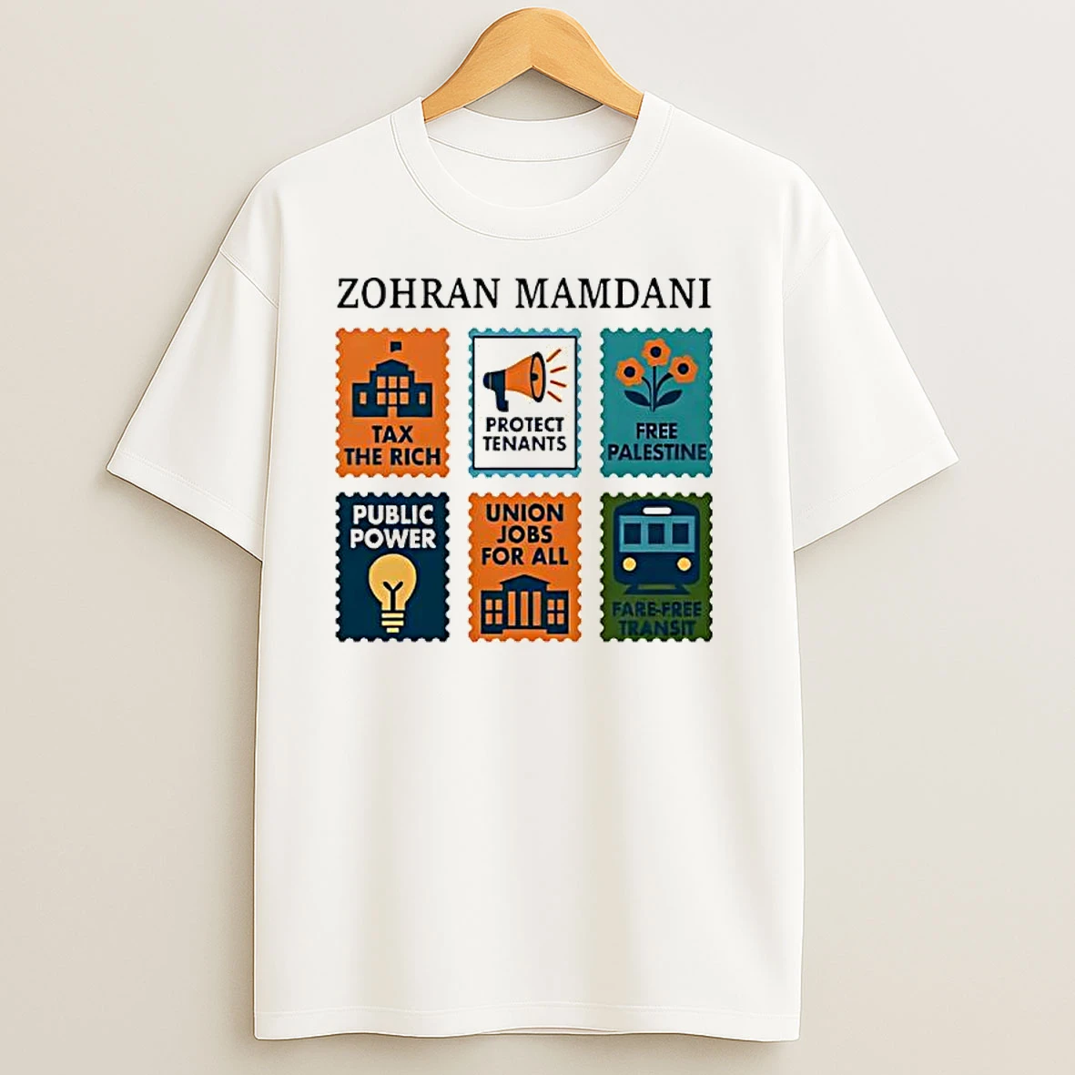 Zohran Mamdani Tax The Rich Ticker T Shirts