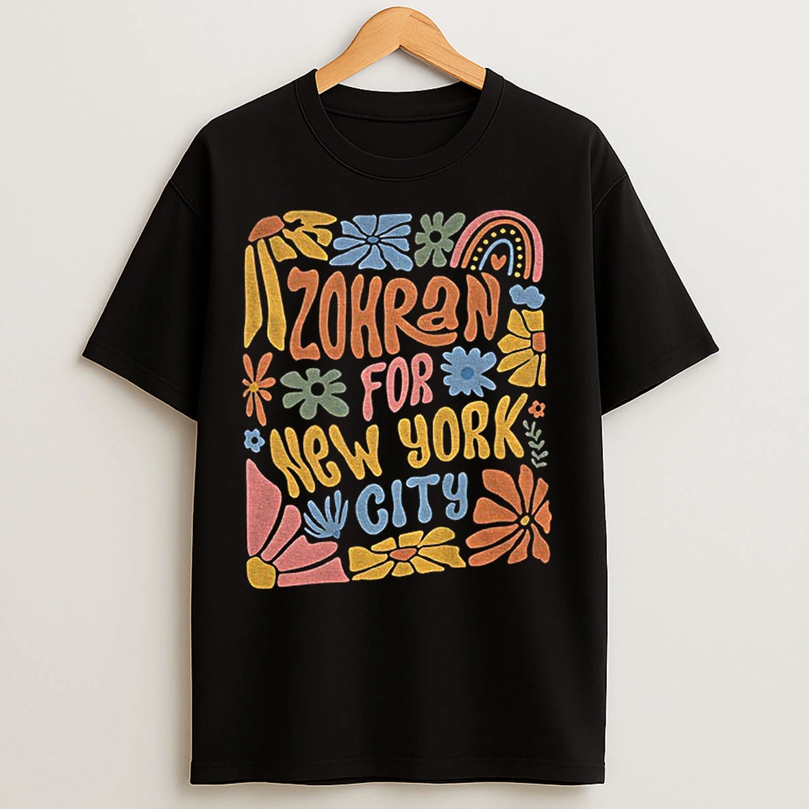Zohran Mamdani Zohran For New York City Mayor Mamdani Floral T Shirts