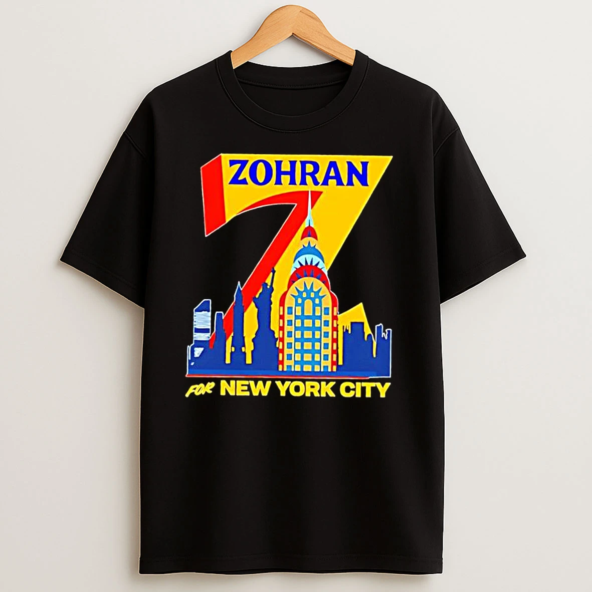 Zohran Mamdani Zohran For Mayor Of New York City Skyline T Shirts