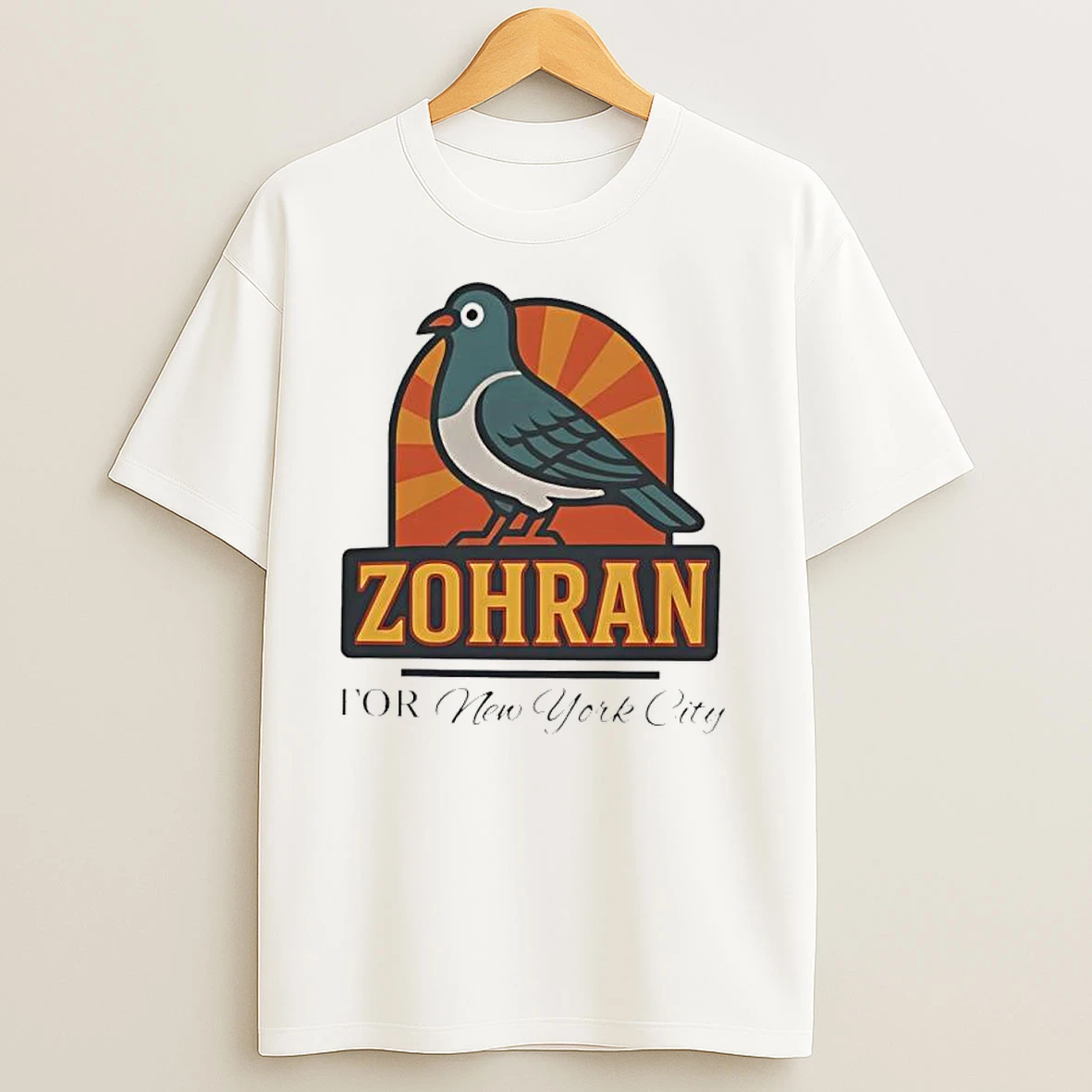 Zohran Mamdani Zohran For New York City Dove Vintage T Shirts