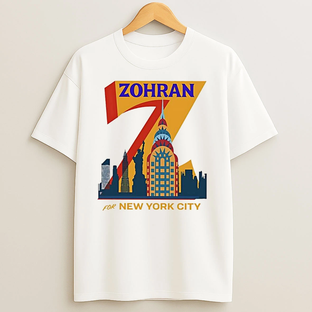 Zohran Mamdani Zohran For New York City Skyline Graphic T Shirts