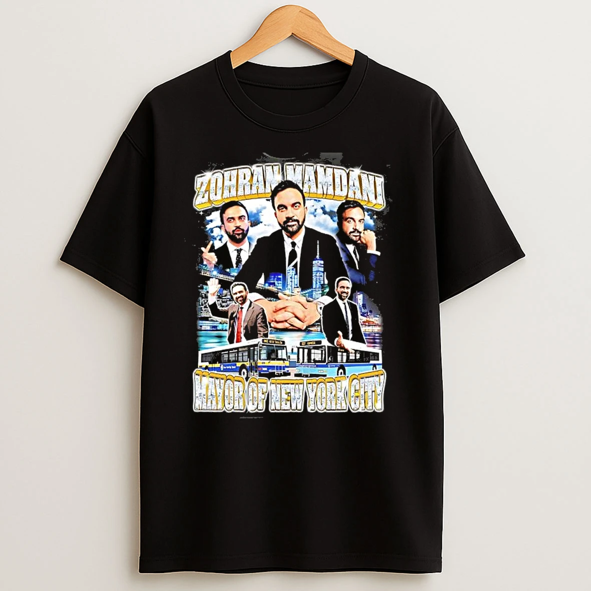 Zohran Mamdani Mayor Of New York City 90s Bootleg T Shirts