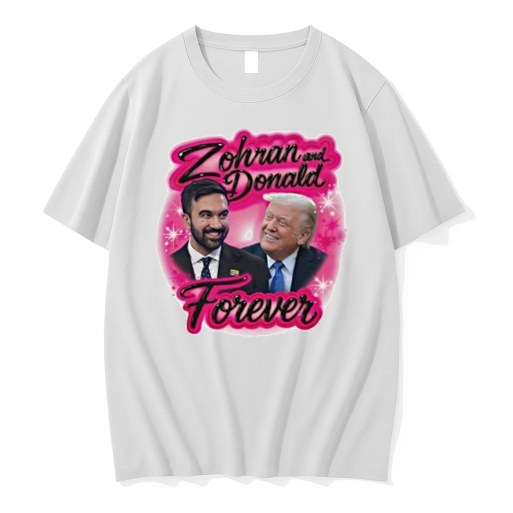 Zohran And Donald Airbrush 2025 Shirts