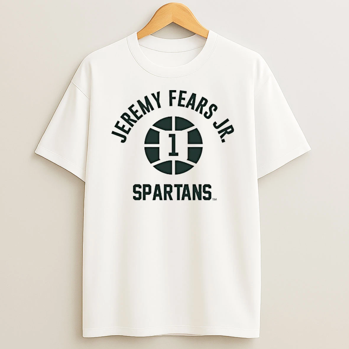 Eremy Fears Jr Name Number Ball Michigan State Basketball Shirts