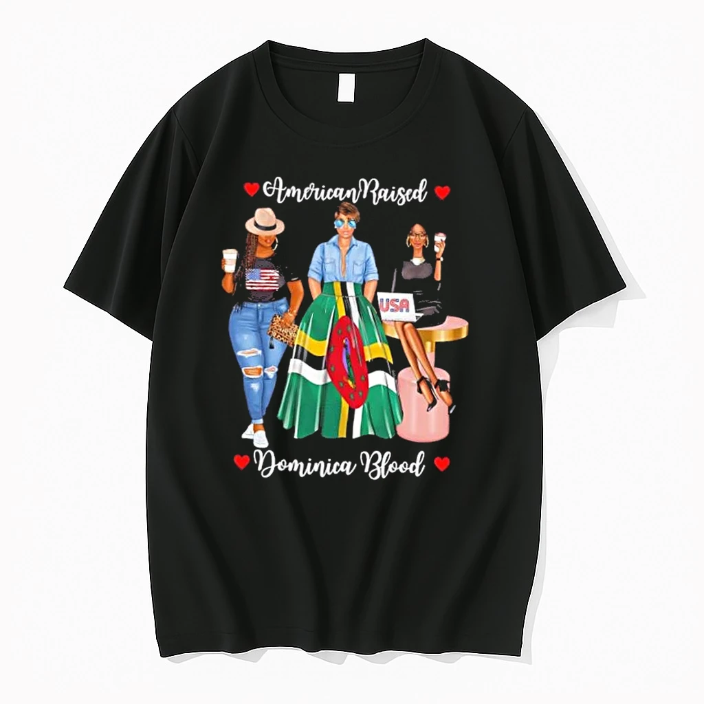 Merican Raised Half Dominican Born In Dominica Roots Gift Shirts
