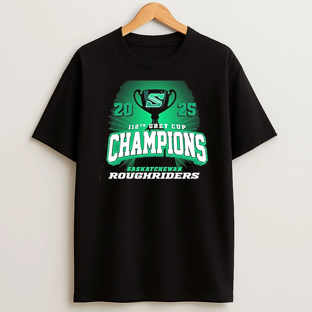 S54hysih Saskatchewan Roughriders 112th Grey Cup Champs Obsidian Elite Shirts