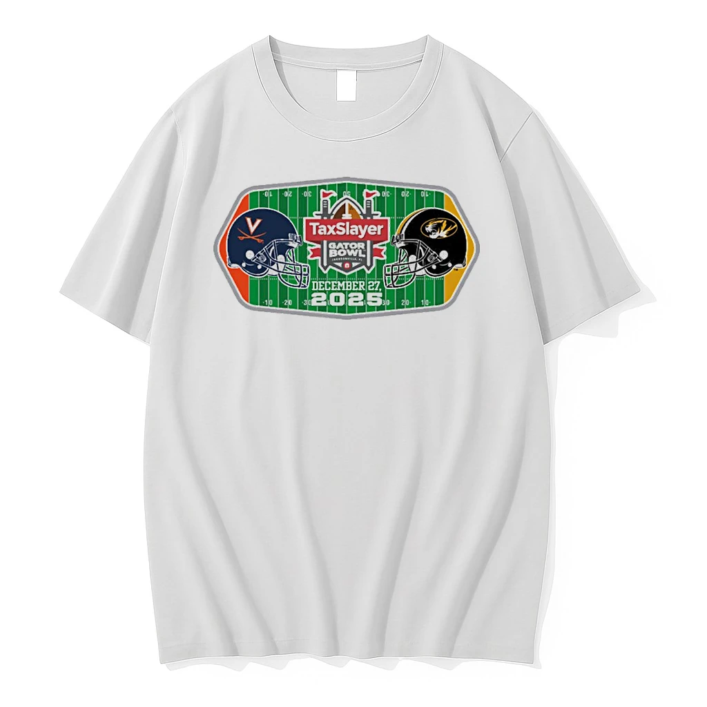 2025 81st Annual Taxslayer Gator Bowl Virginia Cavaliers Vs Missouri Tigers December 27 At Everbank Stadium Shirts