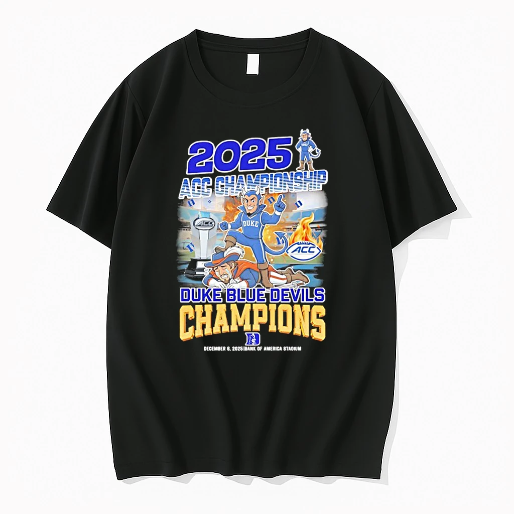 2025 Acc Championship Duke Blue Devils Champions Mascots Shirts