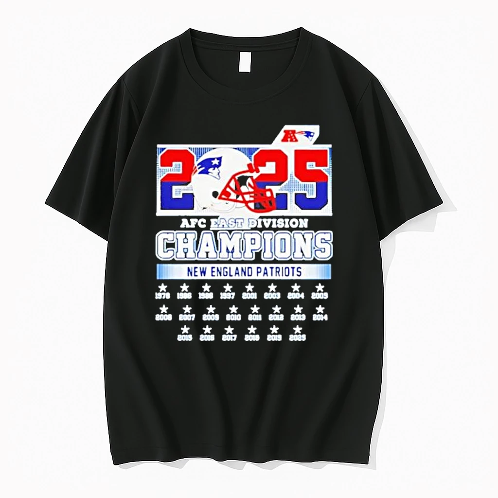 2025 Afc East Division Champions New England Patriots Shirts