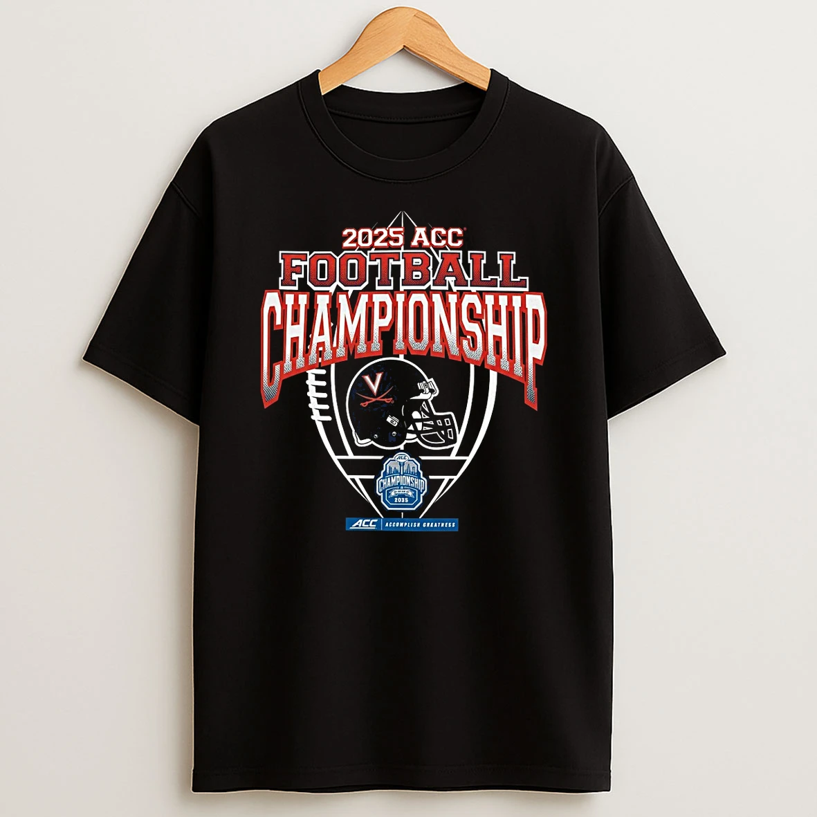 2025 Atlantic Coast Conference Football Championship Virginia Cavaliers Champion Shirts