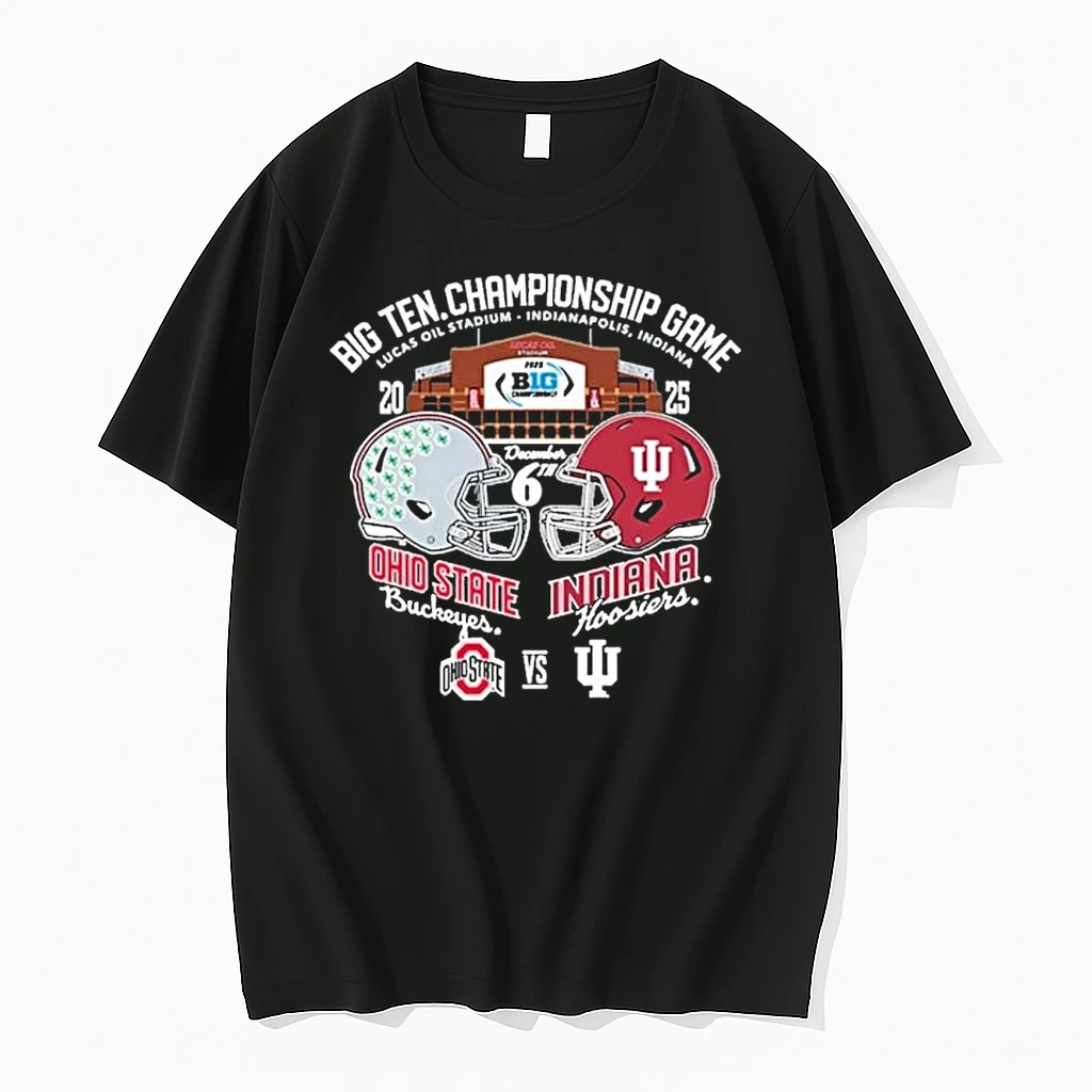 2025 Big 10 Football Championship Game Head To Head Osu Vs Iu Shirts