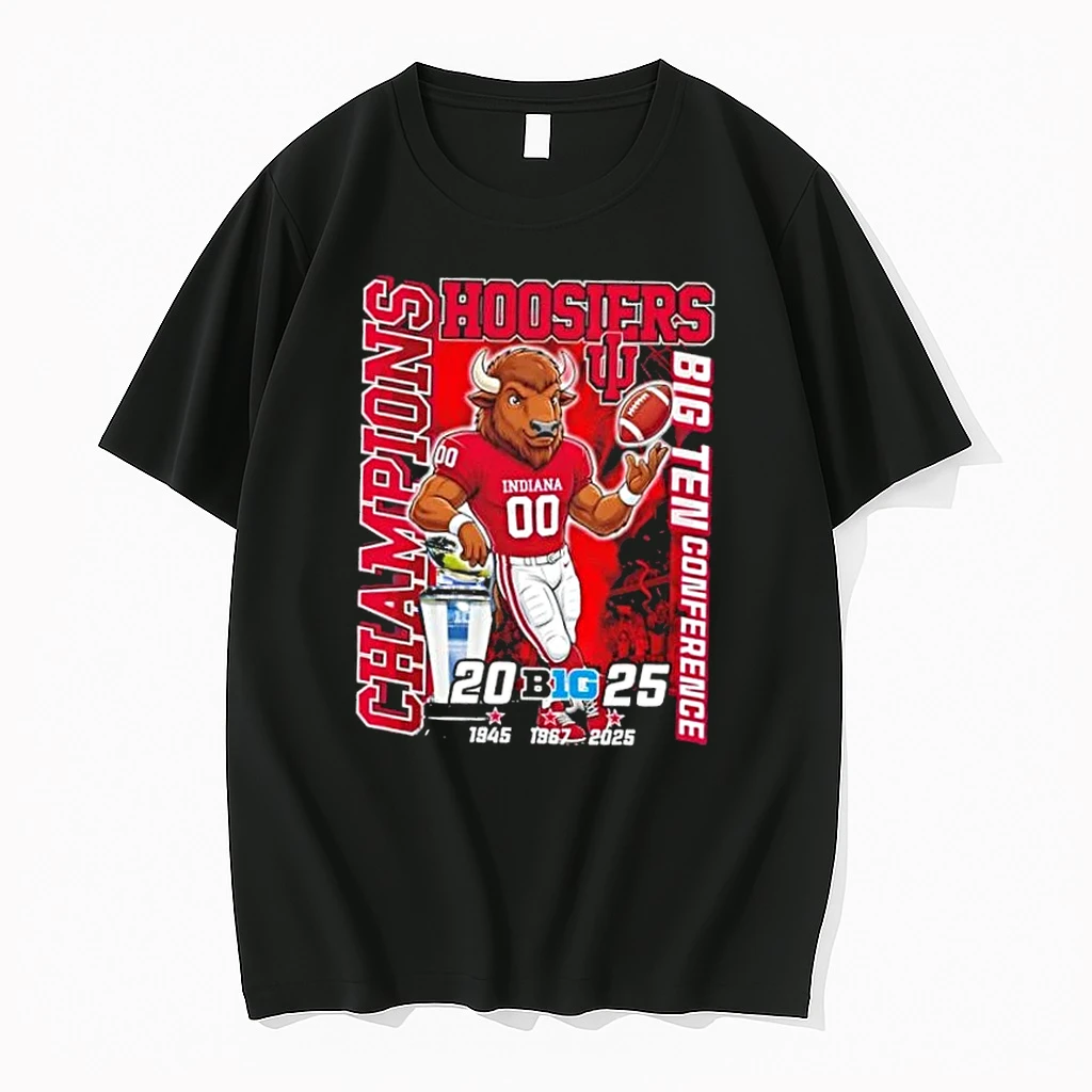2025 Big 12 Conference Indiana Hoosiers Mascot Shirts