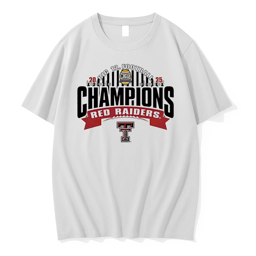 2025 Big 12 Football Champions Texas Tech Red Raiders Shirts