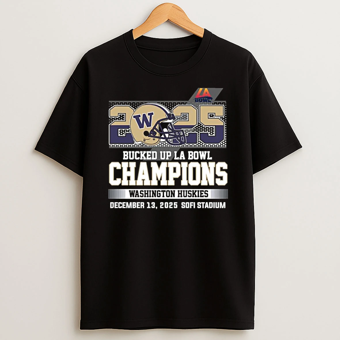 2025 Bucked Up La Bowl Champions Washington Huskies Football Shirts