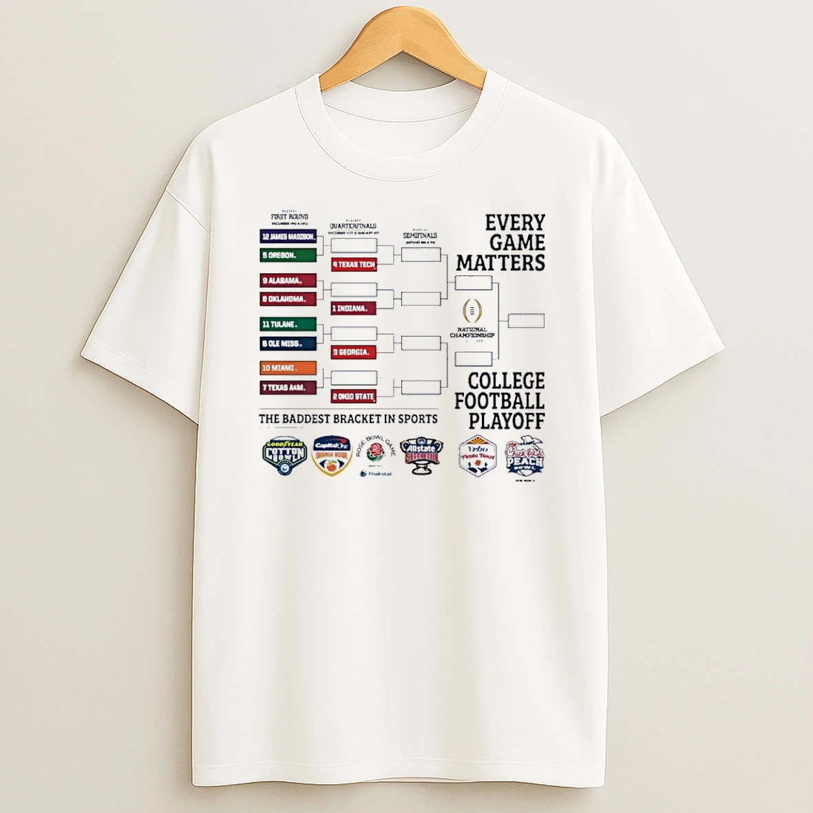 2025 Cfp Brackets Shirts