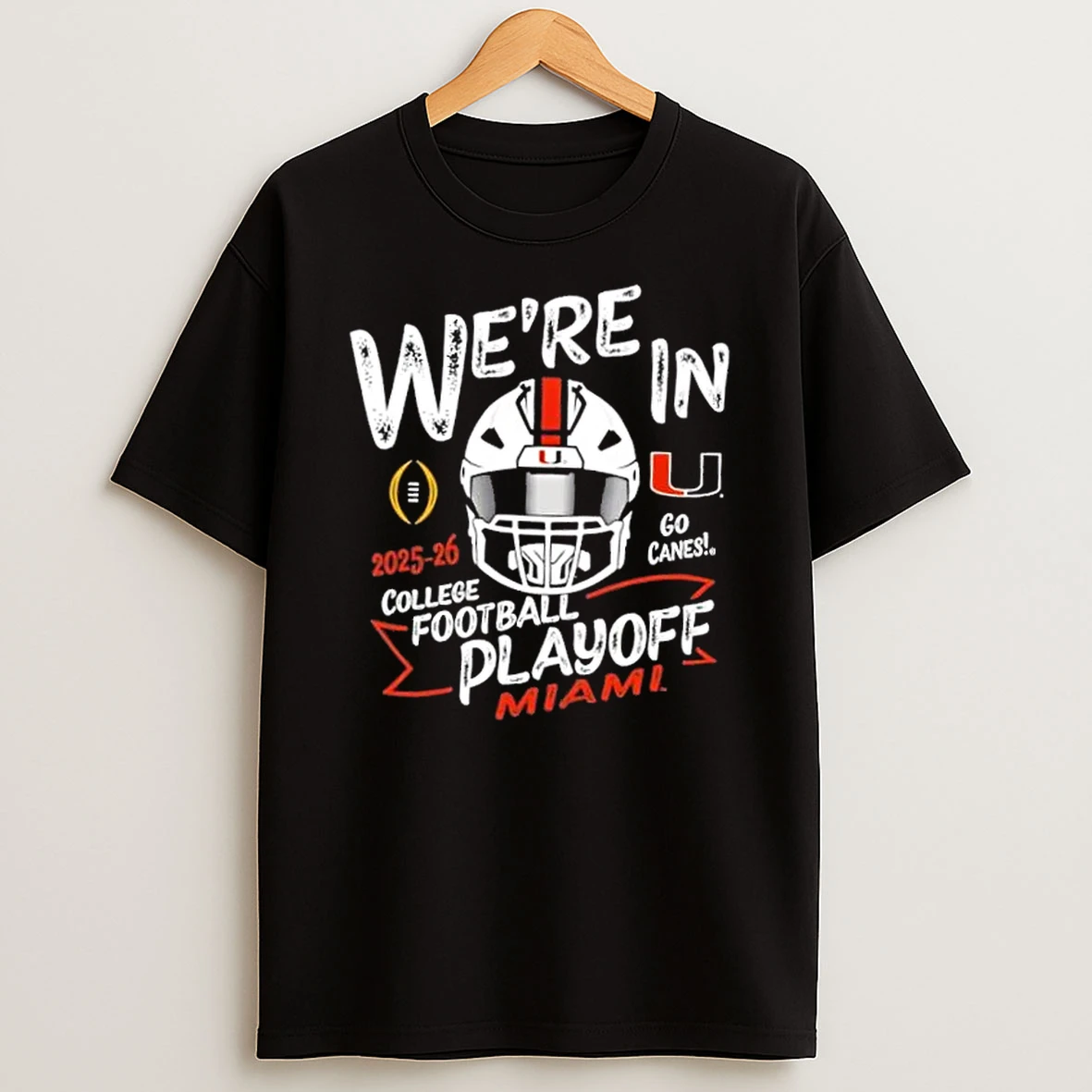 2025 Cfp College Football Playoff Go Miami Hurricanes Helmet Shirts