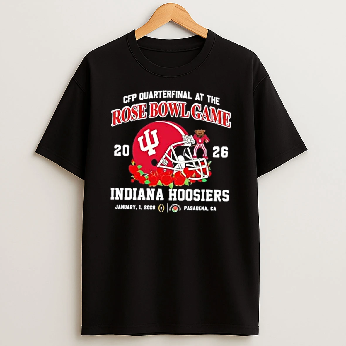 2025 Cfp Quarterfinal At The Rose Bowl Game Indiana Hoosiers Pasadena Ca Shirts