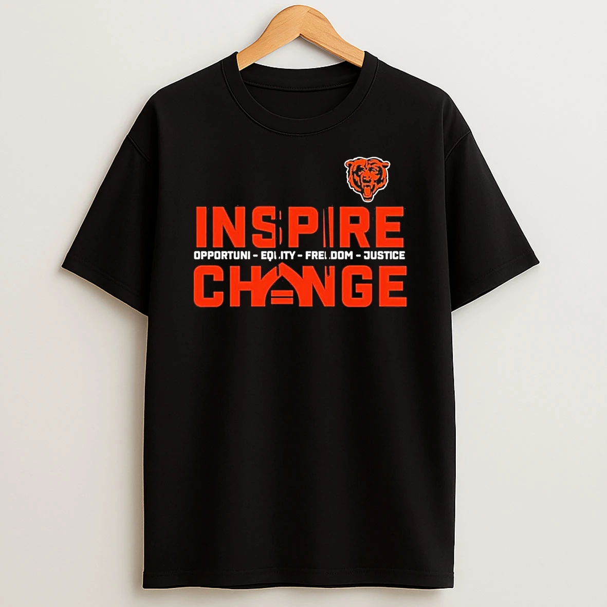2025 Chicago Bears Inspire Change Opportunity Equity Freedom Justice Shirts
