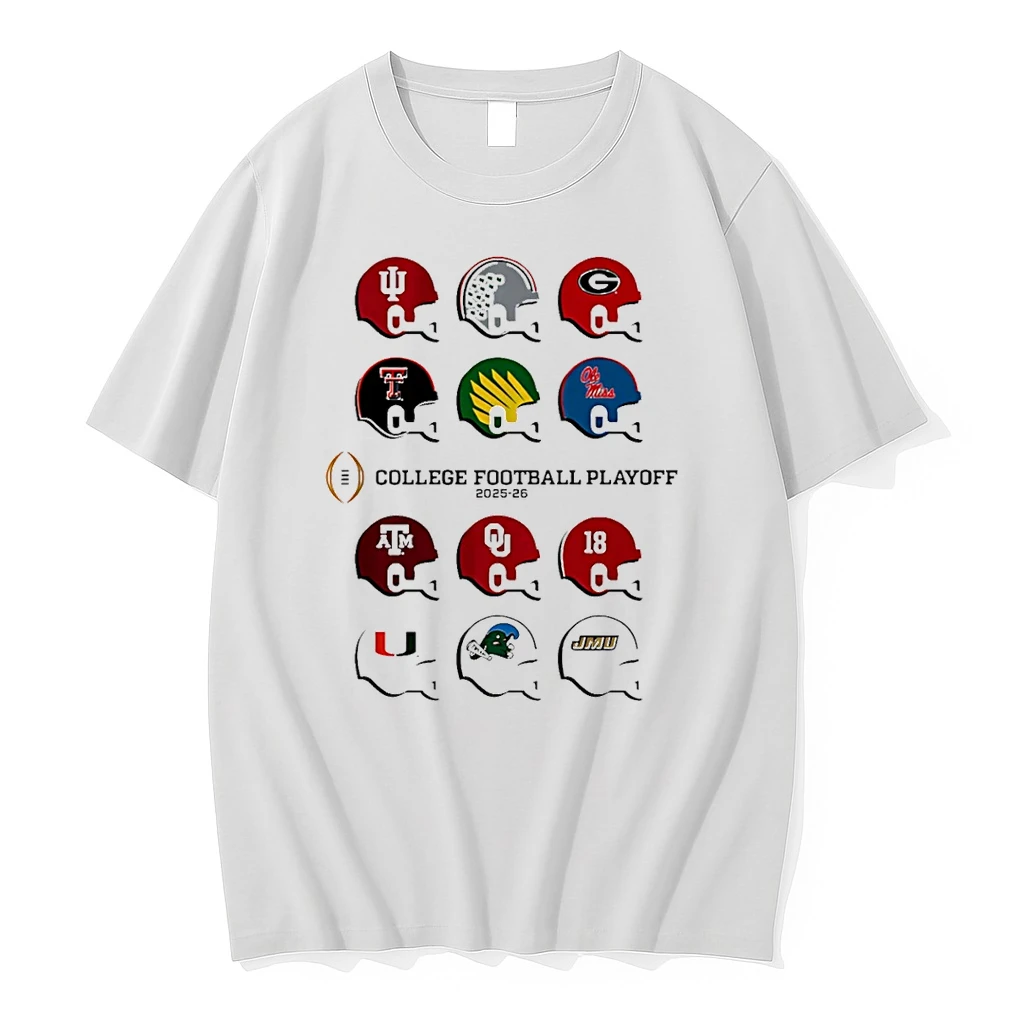 2025 College Football Playoff Field Toy Team Helmets Shirts