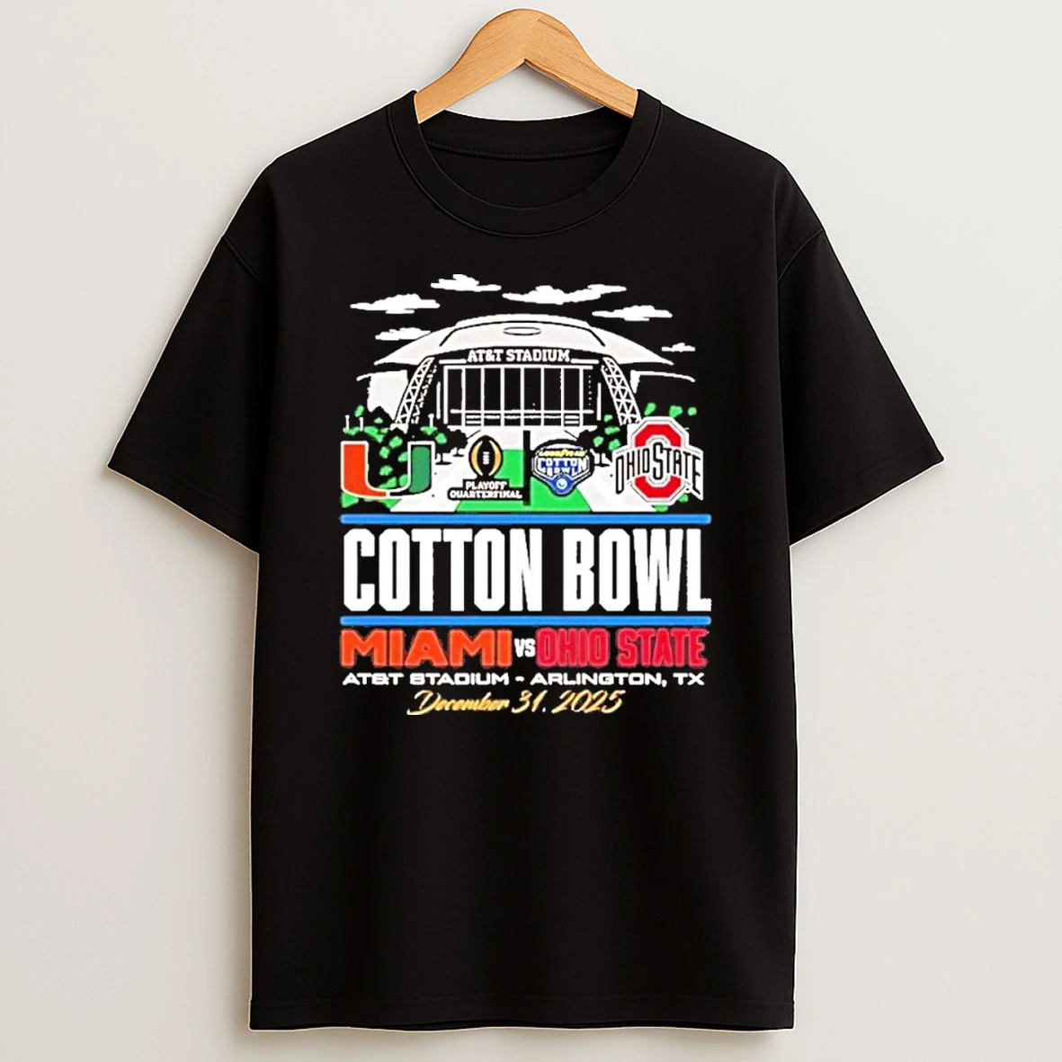 2025 Cotton Bowl Vs Miami Stadium Shirts