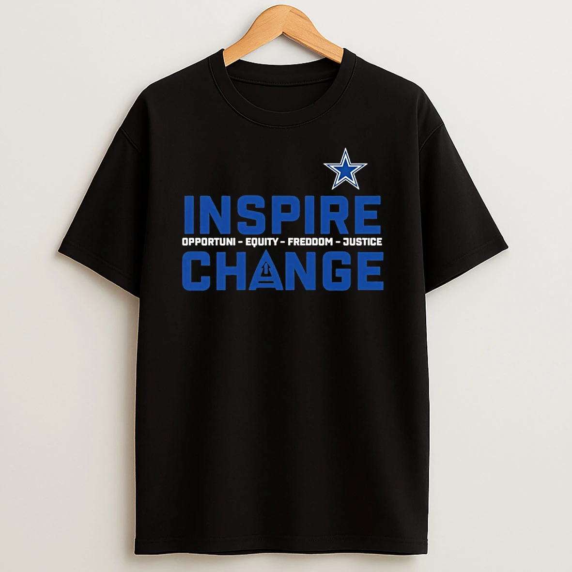 2025 Dallas Cowboys Inspire Change Opportunity Equity Freedom Justice Shirts