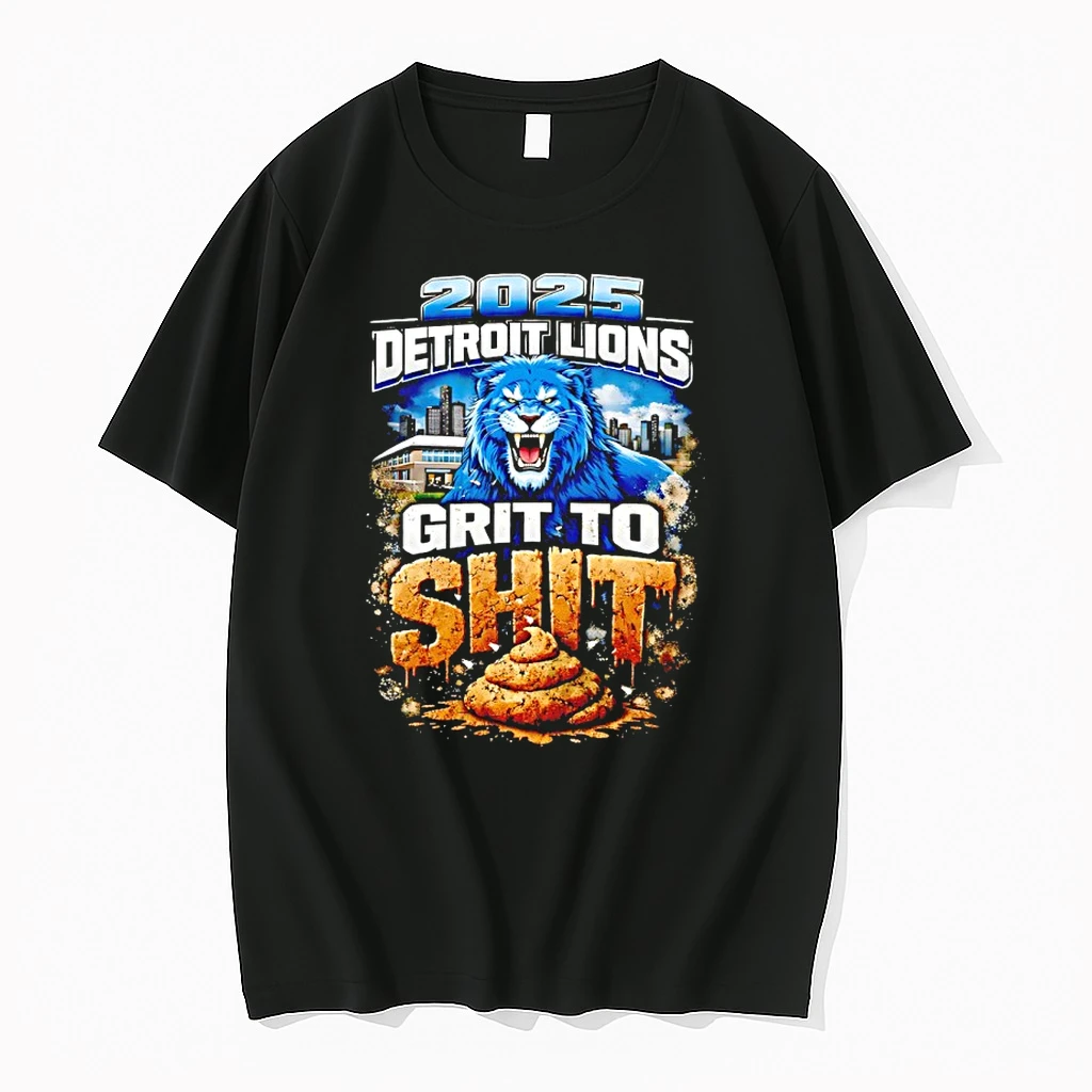 2025 Detroit Lions Grit To Shit Mascot Shirts