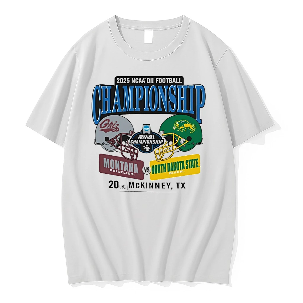 2025 Division Ii Football Championship Mckinney Tx Montana Grizzlies Vs North Dakota State Bison Dec 20 Shirts