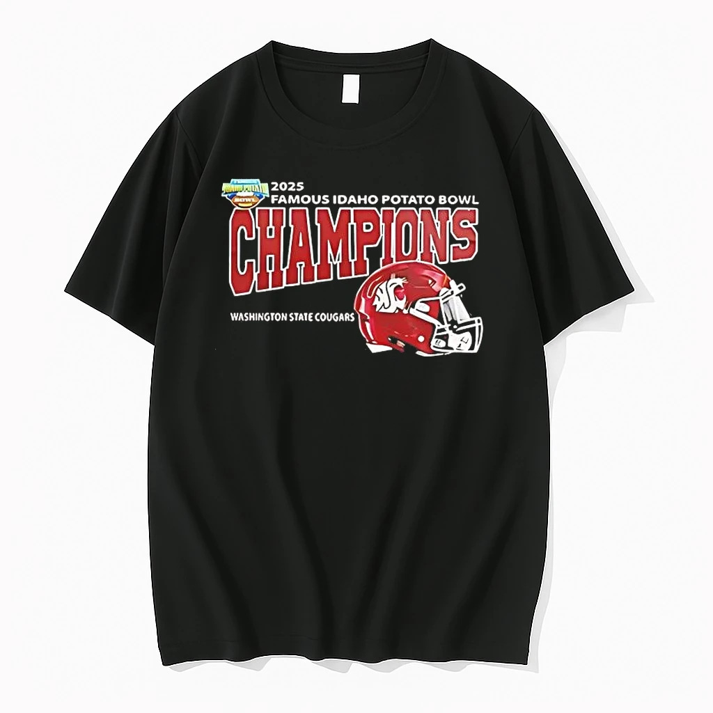 2025 Famous Potato Bowl Champions Washington State Cougars Shirts