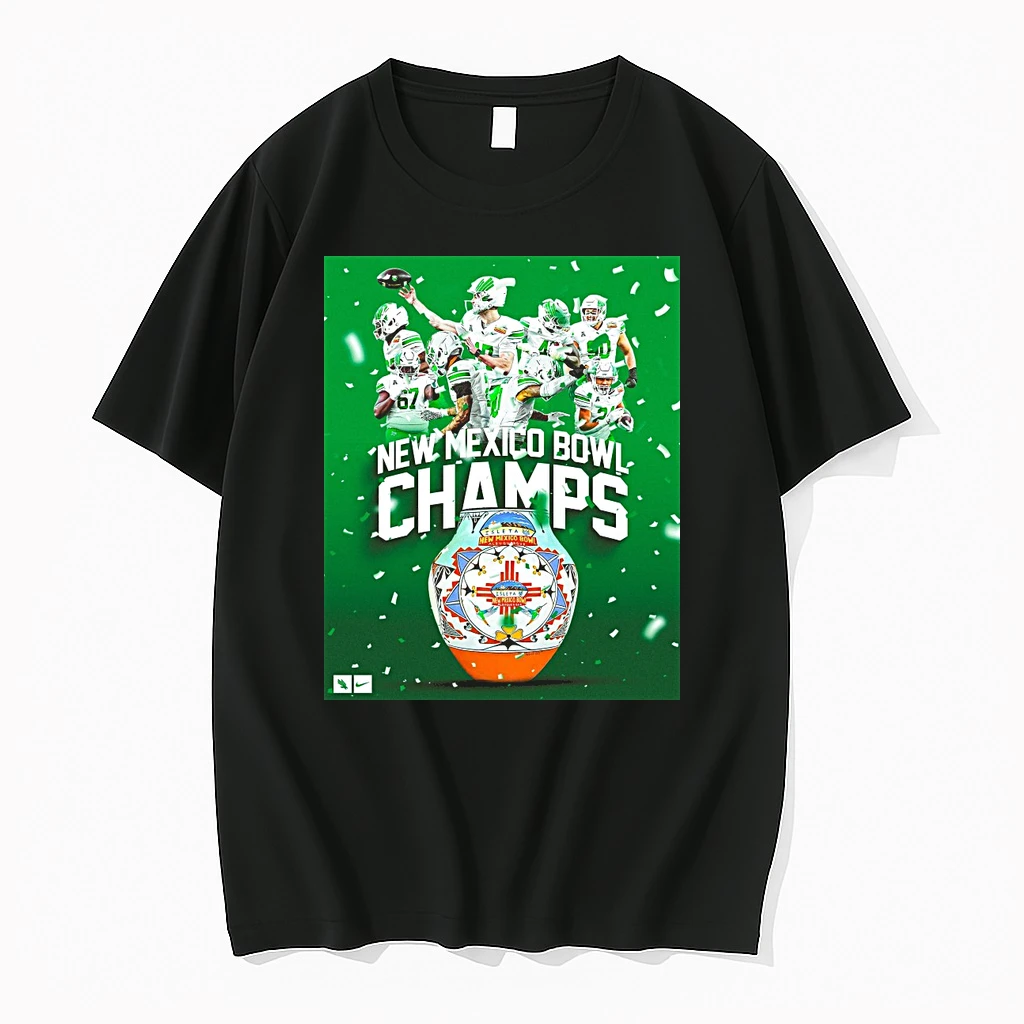 2025 Isleta New Mexico Bowl Champs North Texas Mean Green Shirts