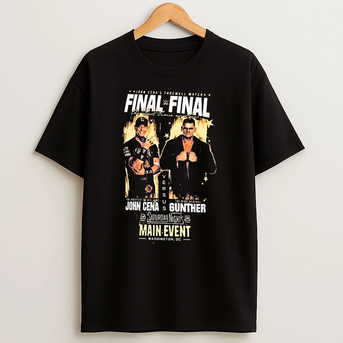 2025 John Cena Saturday Nights Main Event Final Match Cena Vs Gunther Washington Dc Shirts