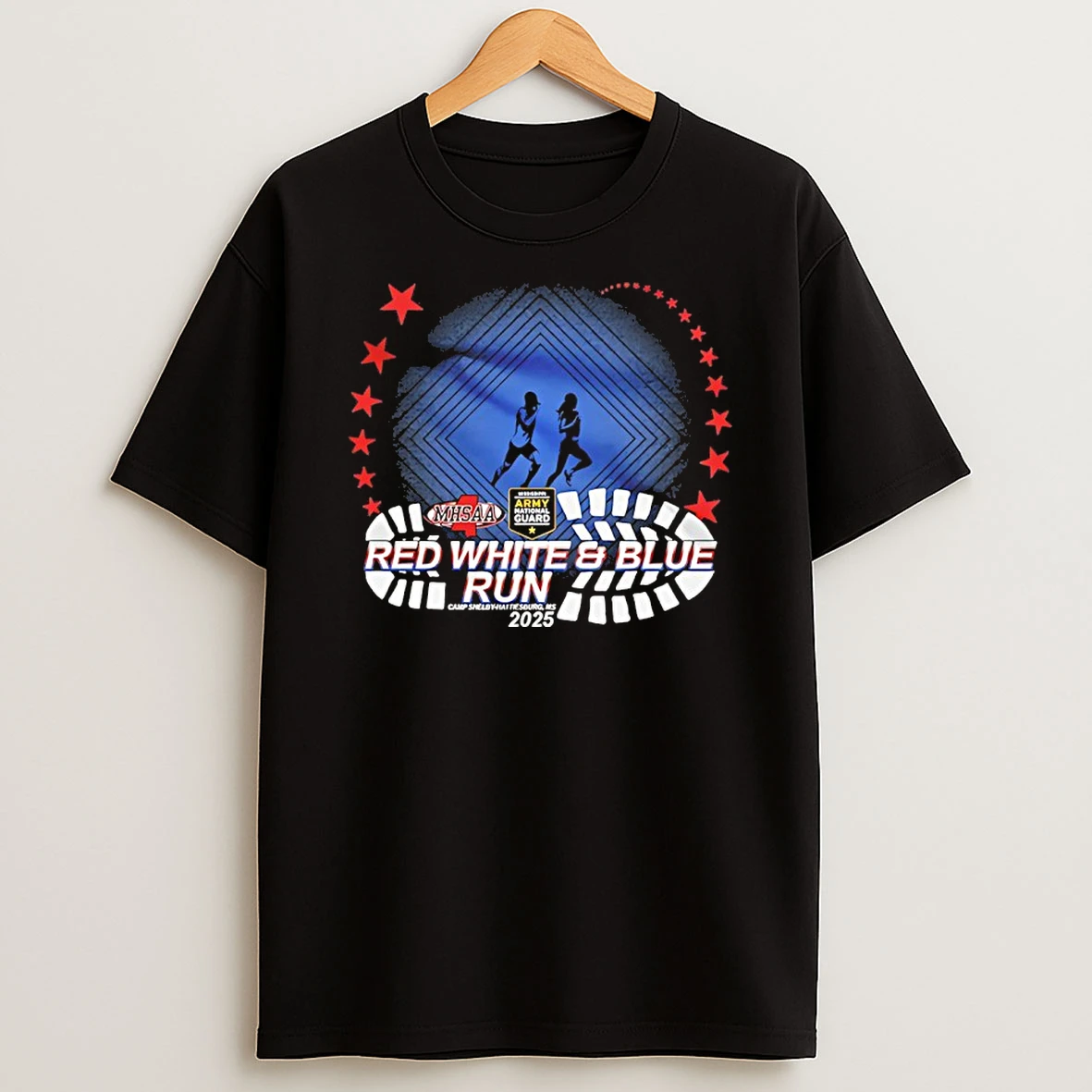 2025 Mhsaa Red White And Blue Memorial Run Shirts