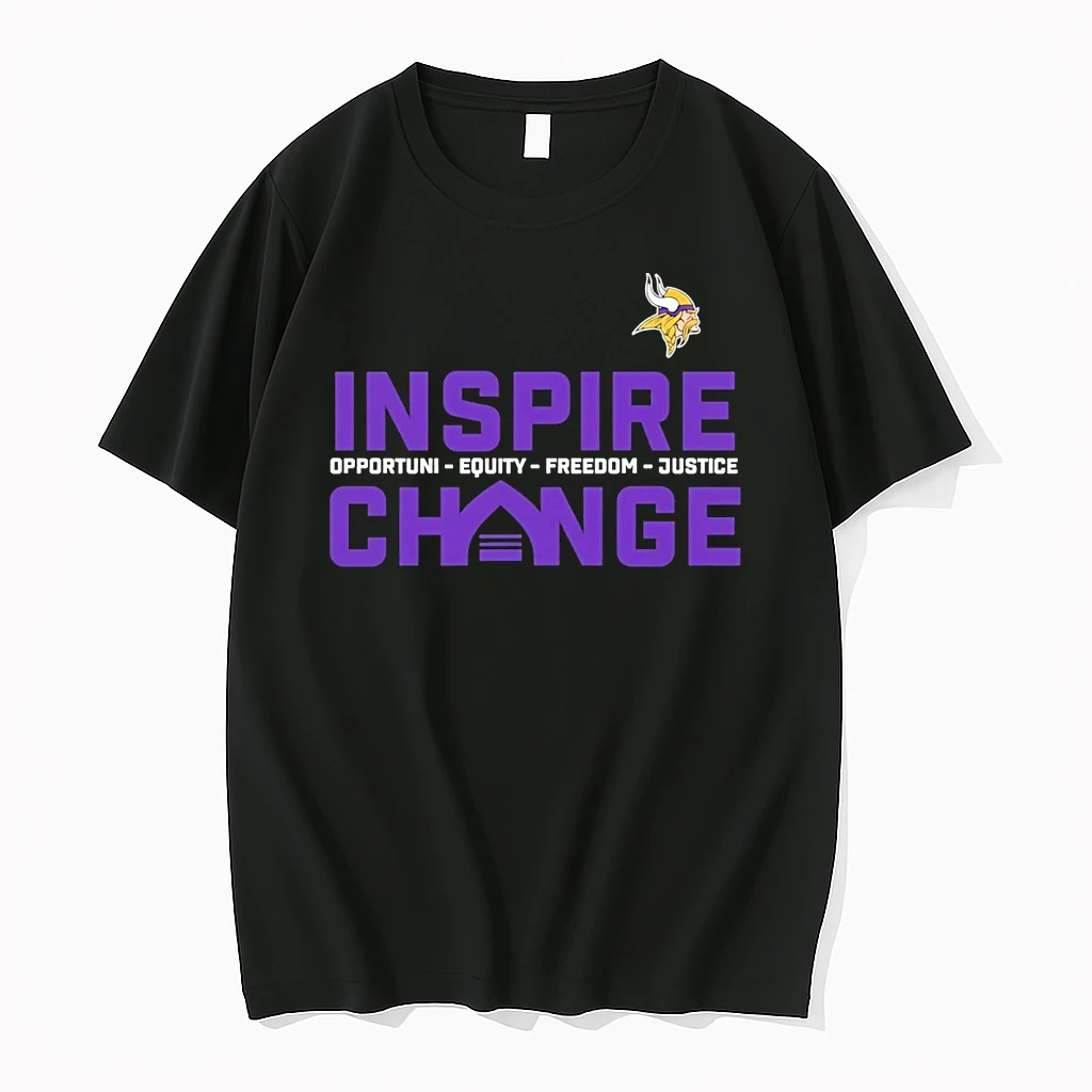 2025 Minnesota Vikings Inspire Change Opportunity Equity Freedom Justice Shirts