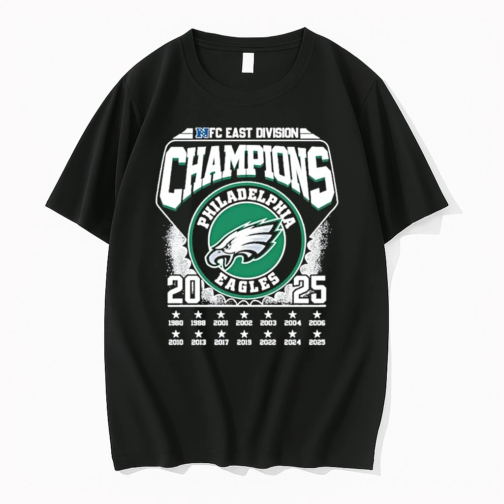 2025 Nfc East Division Champions Philadelphia Eagles Vintage Shirts