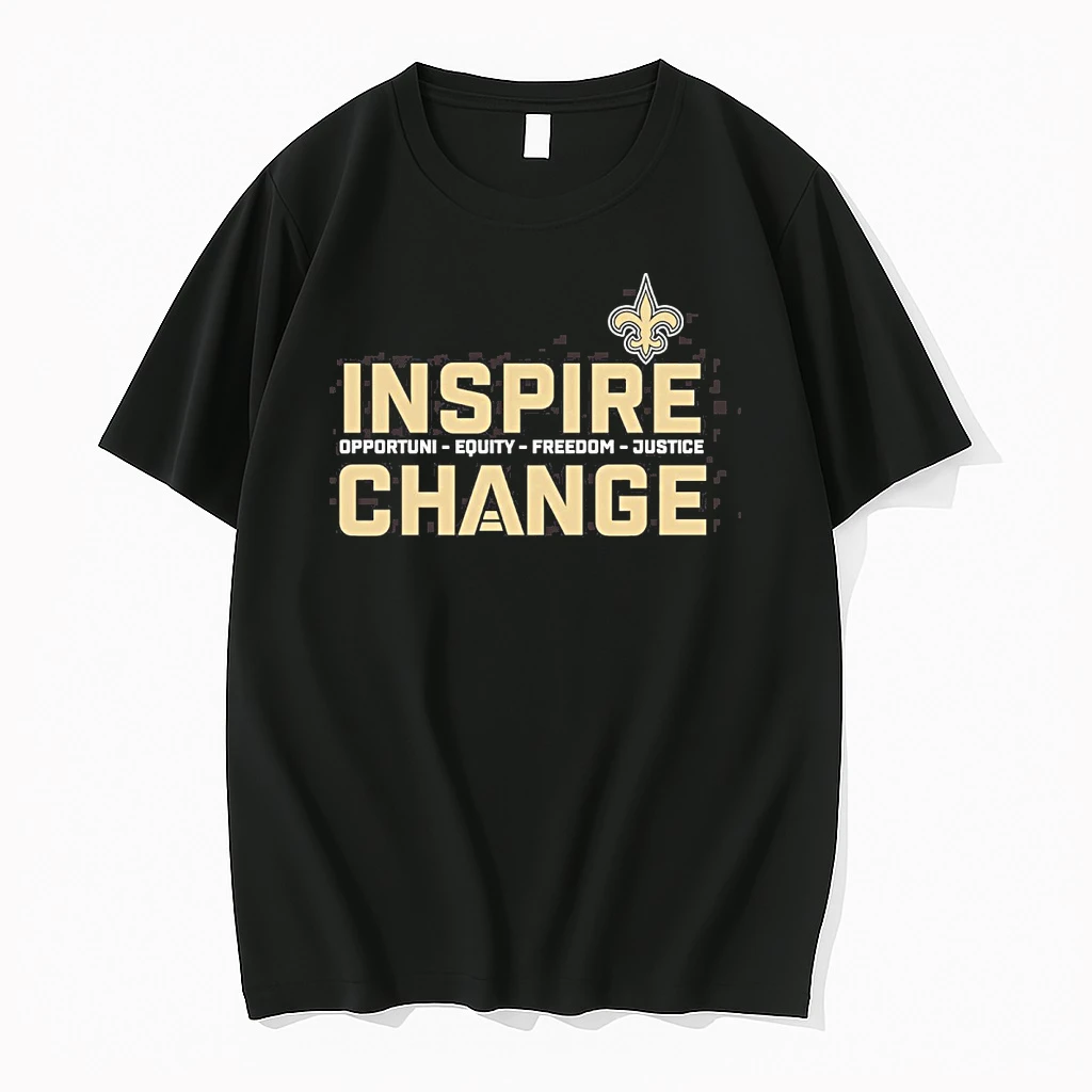 2025 New Orleans Saints Inspire Change Opportunity Equity Freedom Justice Shirts