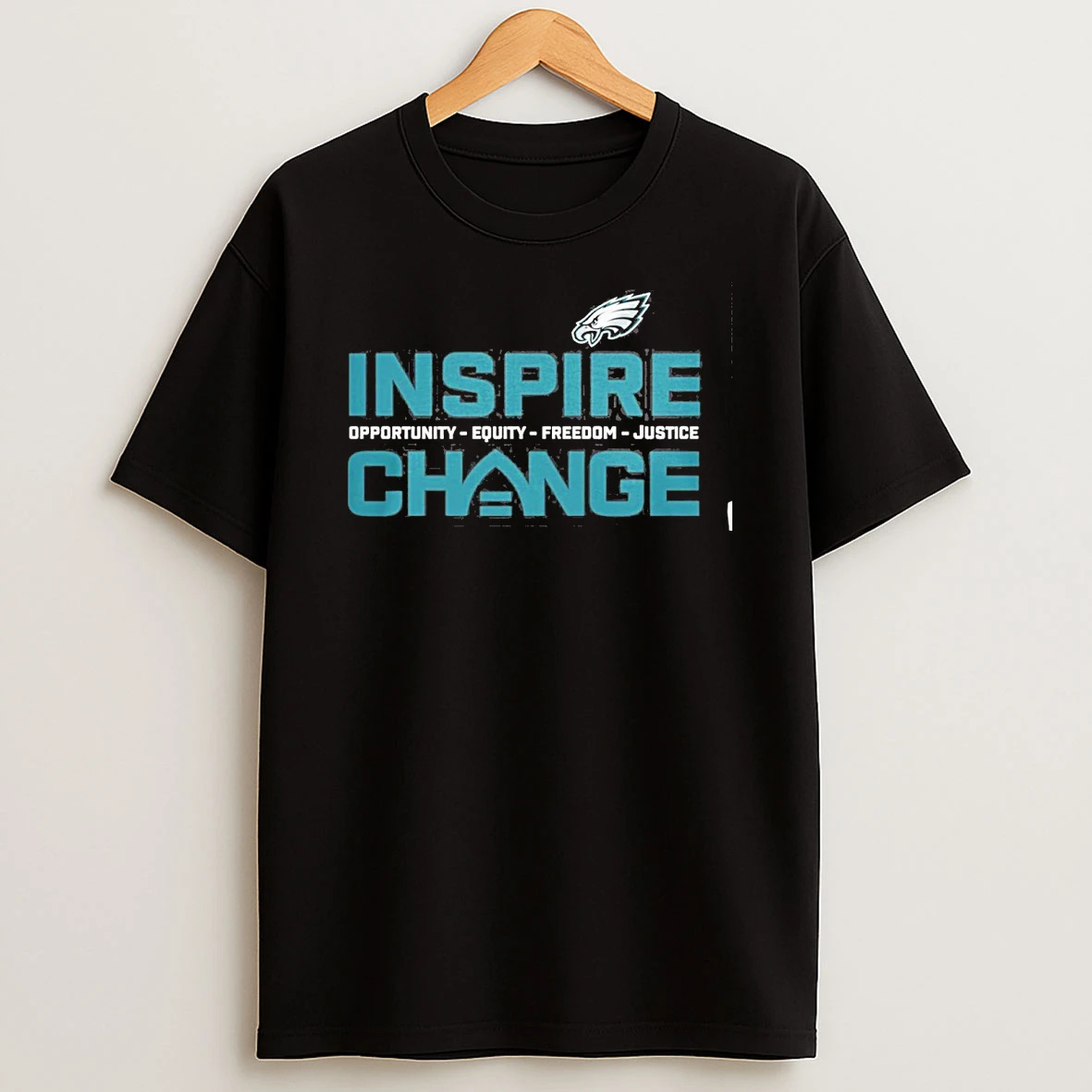 2025 Philadelphia Eagles Inspire Change Opportunity Equity Freedom Justice Shirts