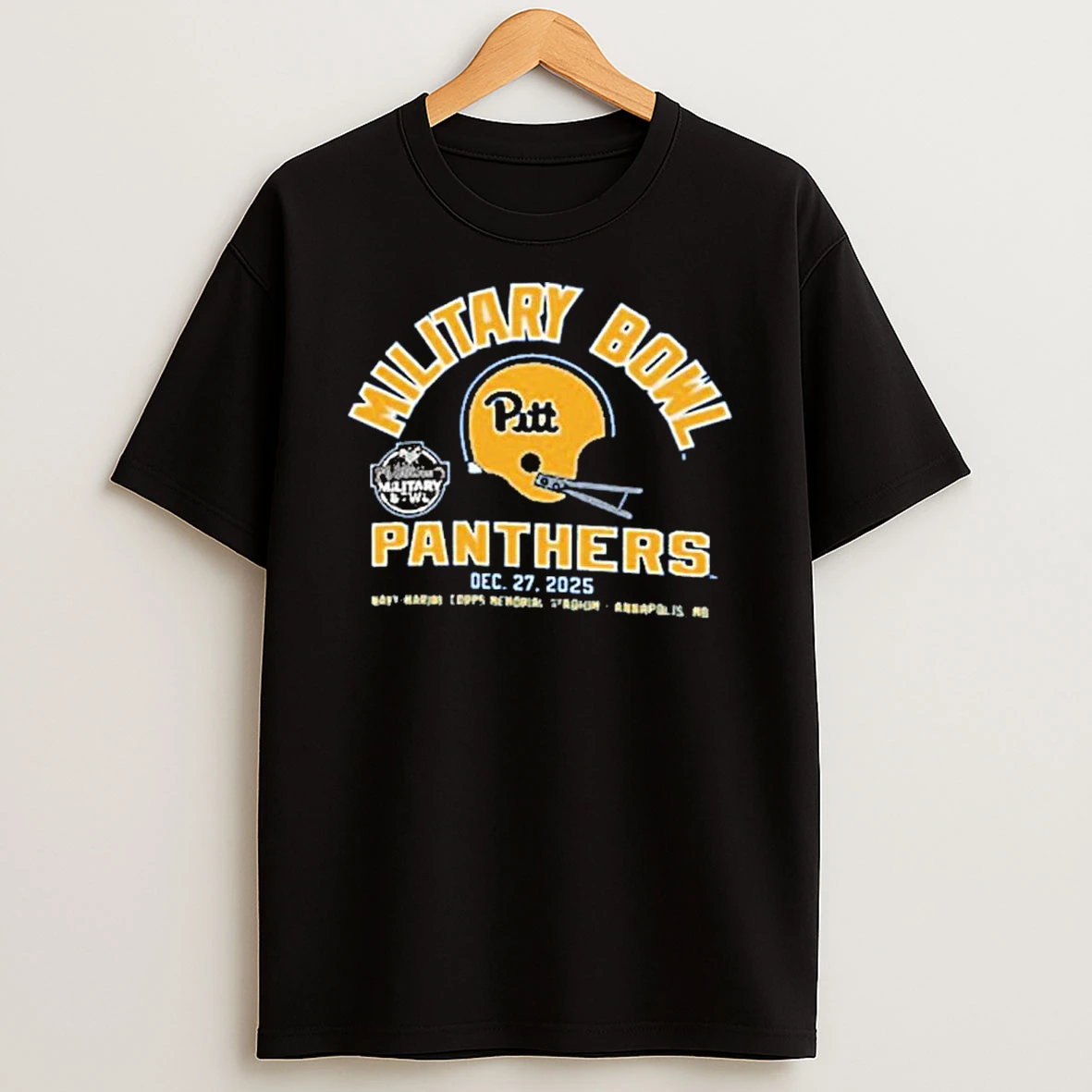 2025 Pitt Panthers Military Bowl Helmet Shirts